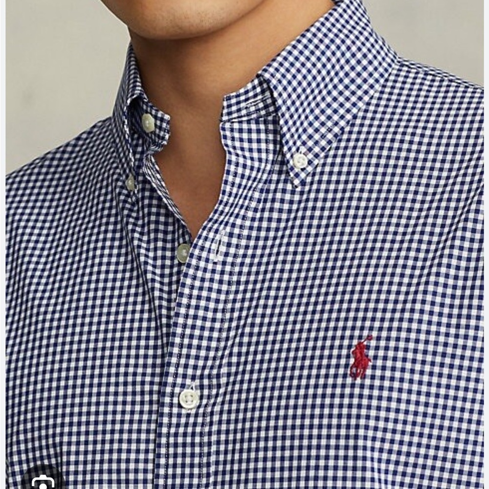 Men's Ralph Lauren Blue Gingham Shirt